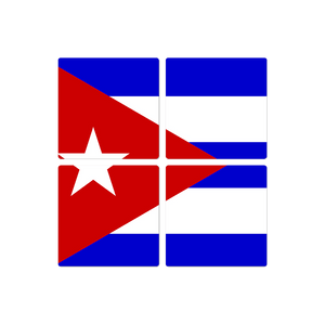 The Cuban Flag - 16in x 16in