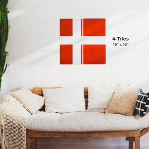 The Denmark Flag Preview - 16in x 16in