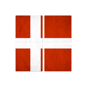 The Denmark Flag - 16in x 16in