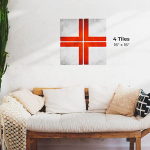 The English Grunge Flag Preview - 16in x 16in