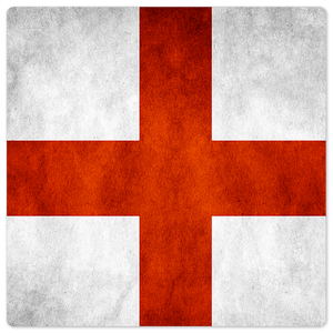 The English Grunge Flag - 8in x 8in
