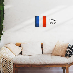 The French Grunge Flag Preview - 8in x 8in