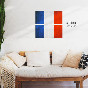 The French Grunge Flag Preview - 16in x 16in
