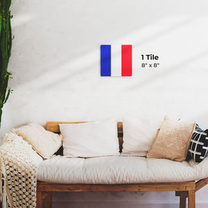 The French Flag Preview - 8in x 8in