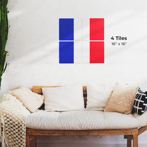 The French Flag Preview - 16in x 16in
