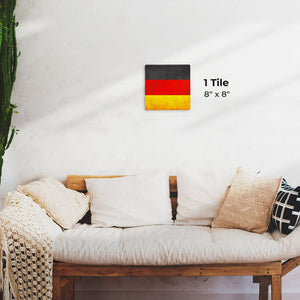 The German Grunge Flag Preview - 8in x 8in