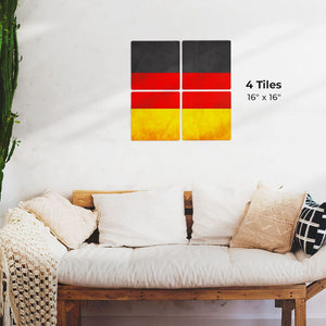 The German Grunge Flag Preview - 16in x 16in