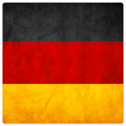 The German Grunge Flag - 8in x 8in