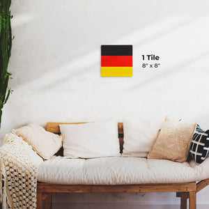 The German Flag Preview - 8in x 8in