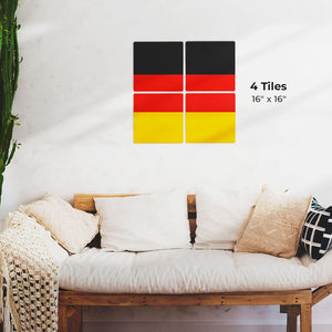 The German Flag Preview - 16in x 16in
