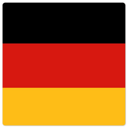The German Flag - 8in x 8in