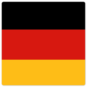 The German Flag - 8in x 8in