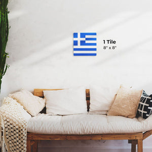 The Greek Flag Preview - 8in x 8in