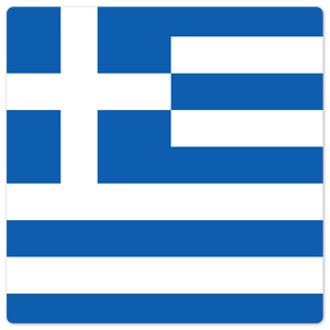 The Greek Flag - 8in x 8in
