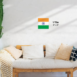 The Flag of India Preview - 8in x 8in