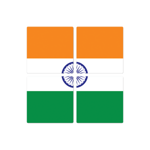 The Flag of India - 16in x 16in