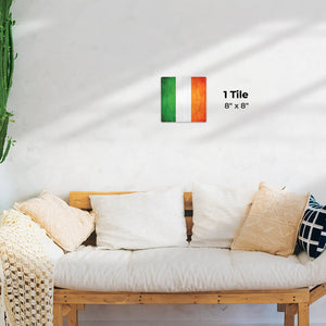The Irish Grunge Flag Preview - 8in x 8in