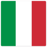 The Italian Flag - 8in x 8in