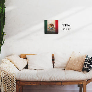 The Mexican Grunge Flag Preview - 8in x 8in