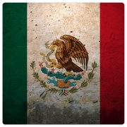The Mexican Grunge Flag - 8in x 8in