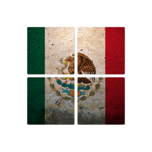 The Mexican Grunge Flag - 16in x 16in