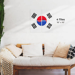The South Korean Flag Preview - 16in x 16in