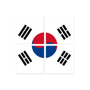 The South Korean Flag - 16in x 16in