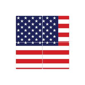 The American Flag - 16in x 16in
