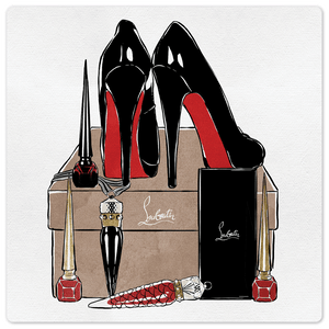 High Heeled Fashion - 8in x 8in