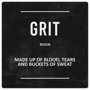 Definition of Grit - 8in x 8in