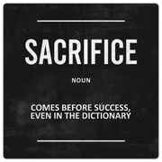 Definition of Sacrifice - 8in x 8in