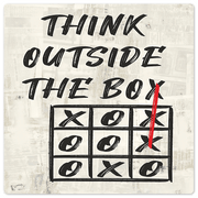 Always Think Outside the Box - 8in x 8in