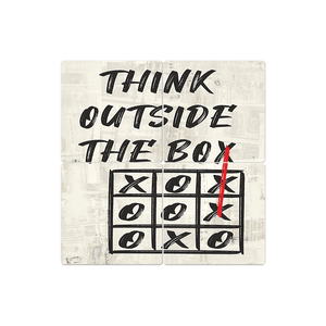Always Think Outside the Box - 16in x 16in