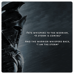I am the storm… - 8in x 8in