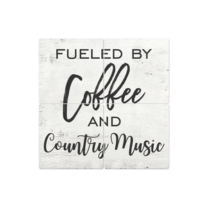 Coffee and Country Music - 16in x 16in