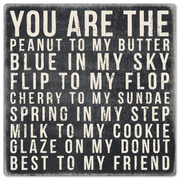 Peanut to My Butter - 8in x 8in