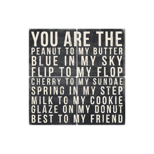 Peanut to My Butter - 16in x 16in