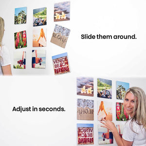 Slidetiles are easy to adjust