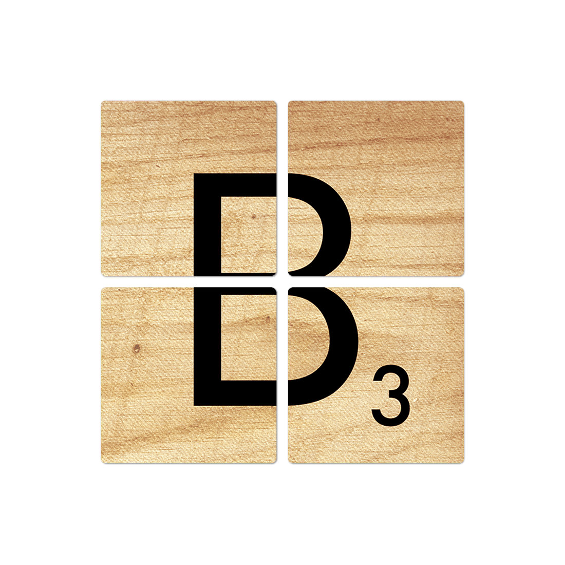 Slidetiles Metal Prints Scrabble Wood Letter B Wall Art