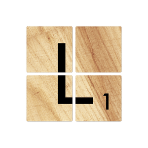 Letter L - Light Wood - 16in x 16in