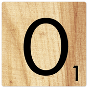 Letter O - Light Wood - 8in x 8in