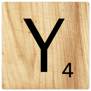 Letter Y - Light Wood - 8in x 8in