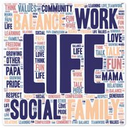 A Balanced Life - 8in x 8in
