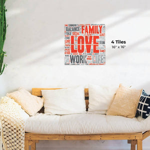 Love my Family Preview - 16in x 16in